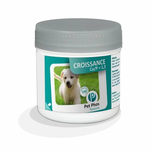 Pet-Phos Chien Croissance - complément minéral vitaminé