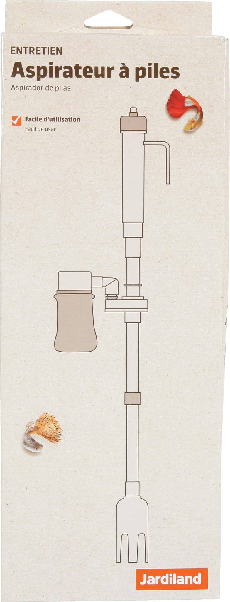 Jardiland - Jardiland - Aspirateur À Piles - L.12,5 x l. 4,5 x H.37,5 cm