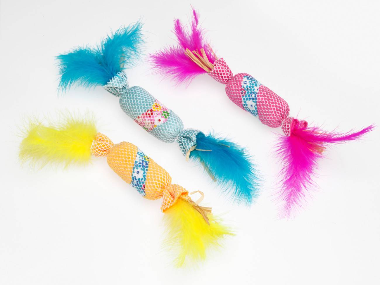 EBI - Jouet Chat Little Birb - Papier avec bruitage l.6 x H.8 cm