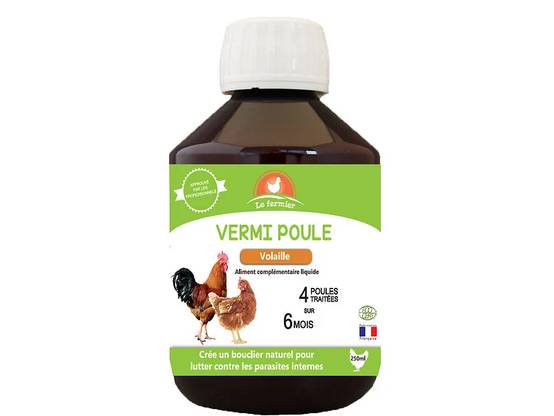 Aliment complémentaire liquide vermi poule 250 ml – LE FERMIER