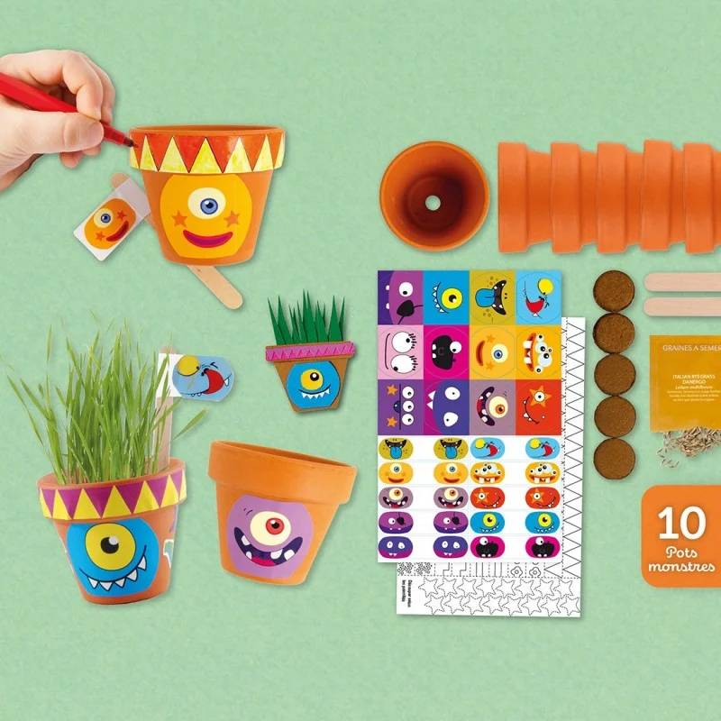 Radis et Capucine - Coffret anniversaire - 10 pots monstres - Radis et Capucine - Image 9