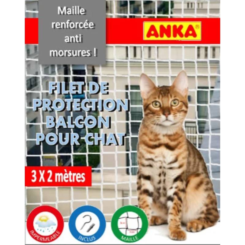 Anka - Red de balcón anti-mordeduras - MM - Imagen 1