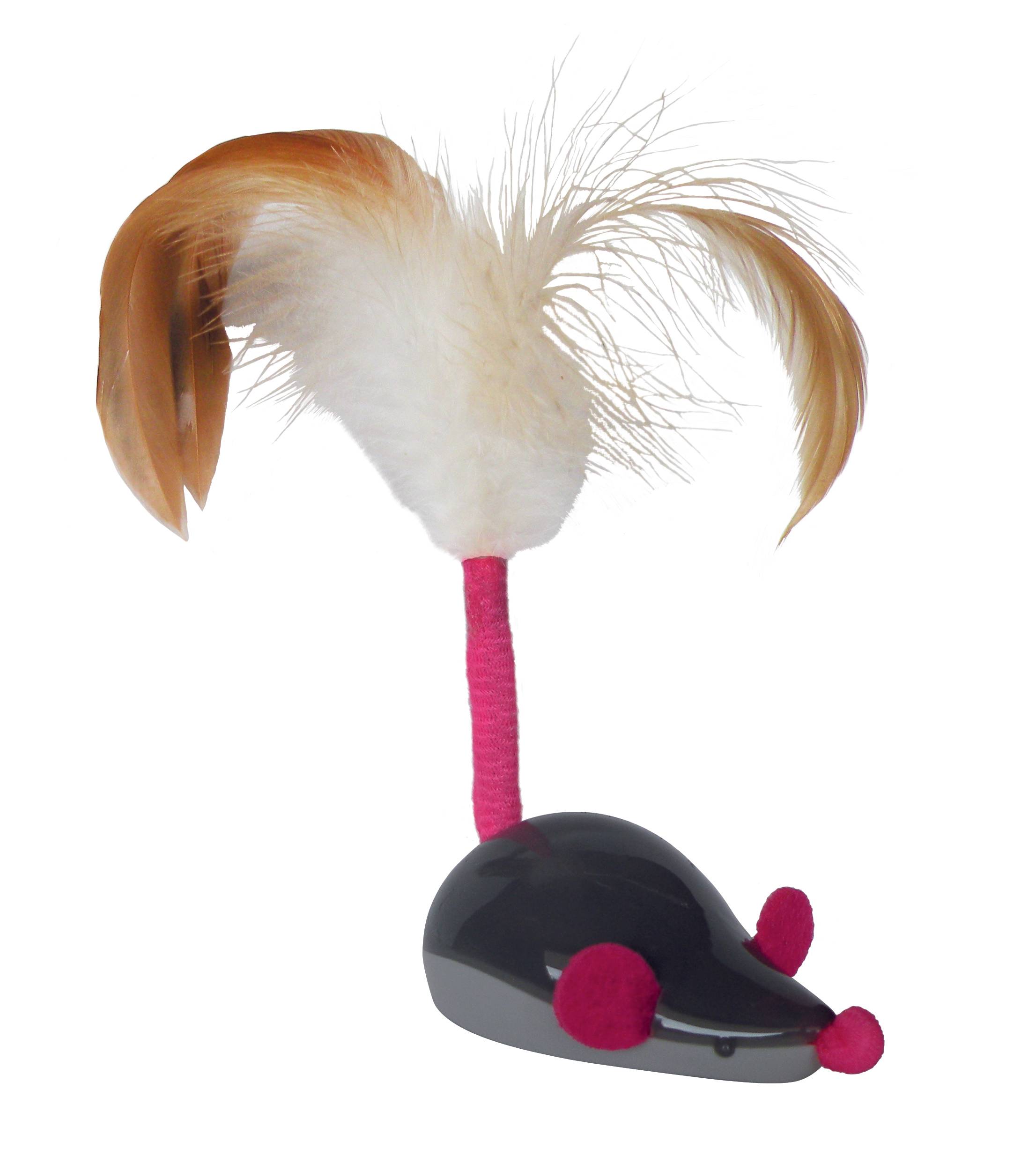 Tyrol - Jouet pour chat souris télécommandée avec plume - Tyrol - Image 4
