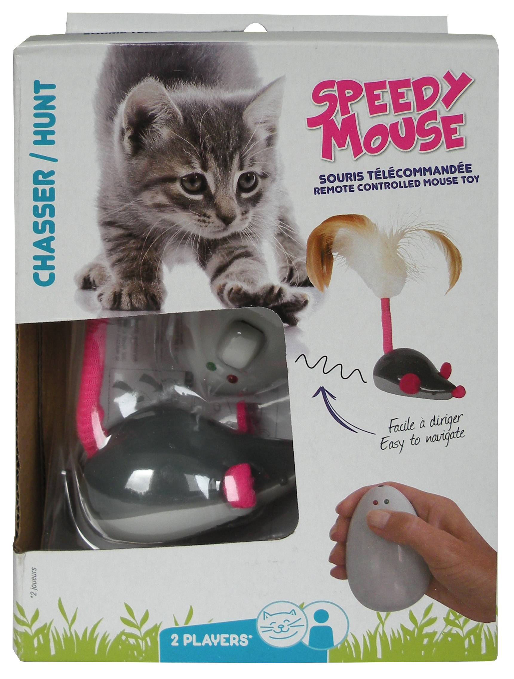 Tyrol - Jouet pour chat souris télécommandée avec plume - Tyrol - Image 1