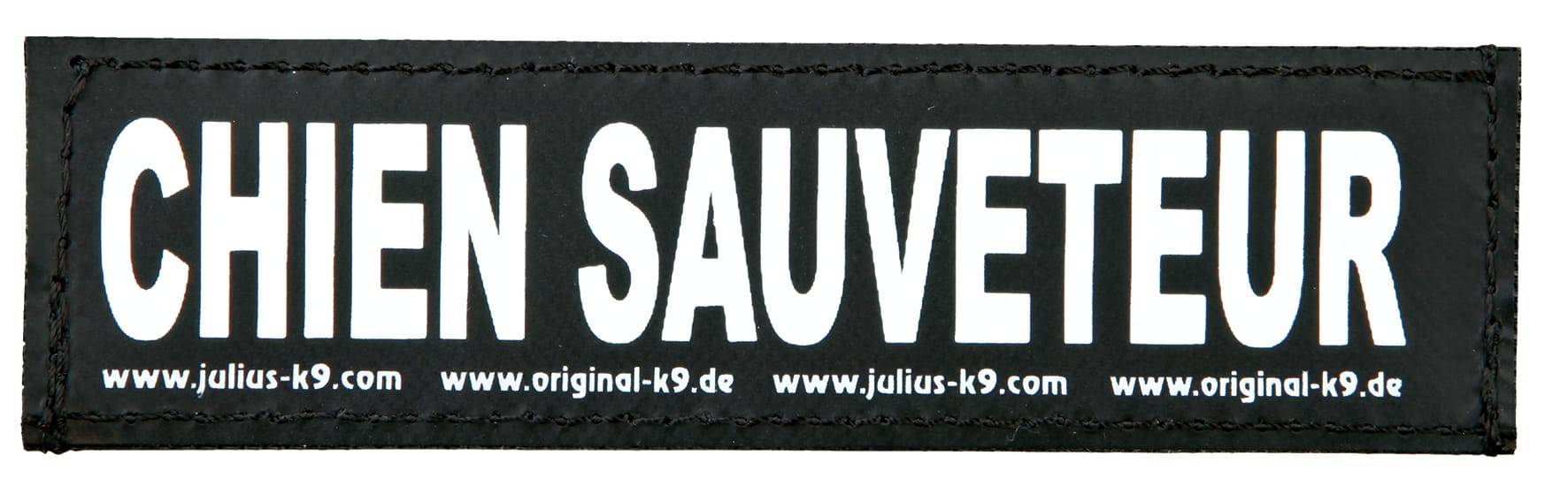 2 Stickers Velcro Julius-K9®, S, Chien Sauveteur