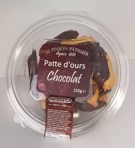 Petit Baron Bakery - Bol de Pattes d'ours au chocolat 250g - Image 1