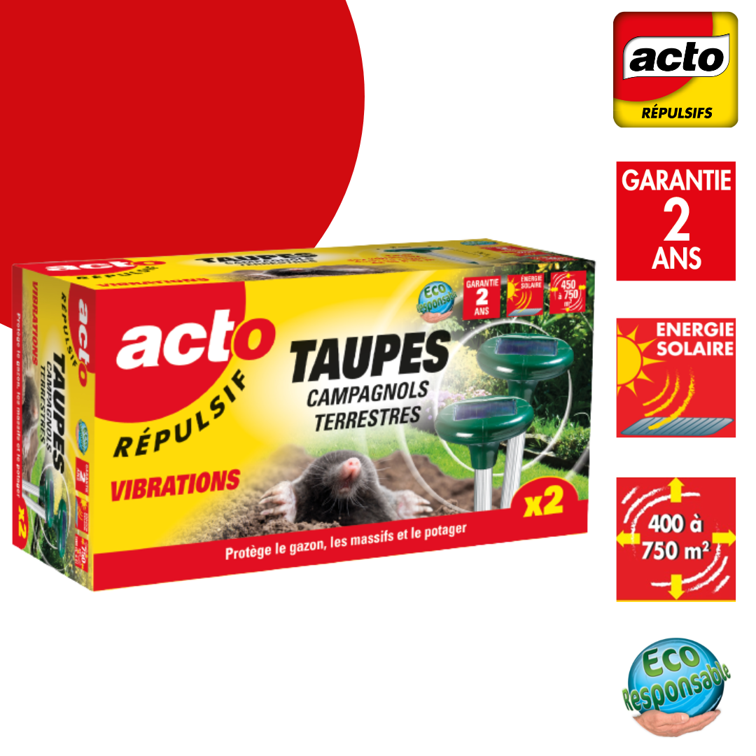 Ultrasons répulsifs taupes RETRO - Imagen 1