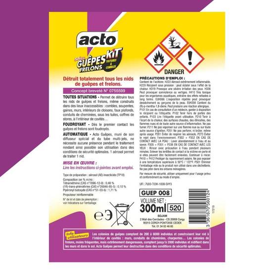 Acto - Kit toitures et combles spécial guêpes frelons – ACTO - Image 2