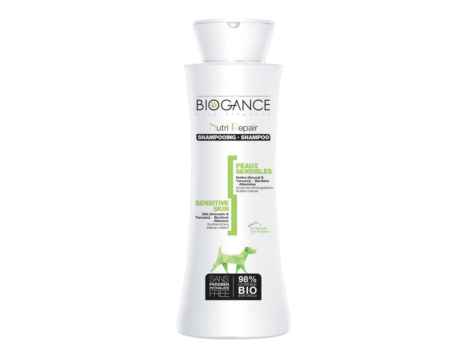 Shampooing Peaux Sensibles (Nutri Repair) Biogance 250ml