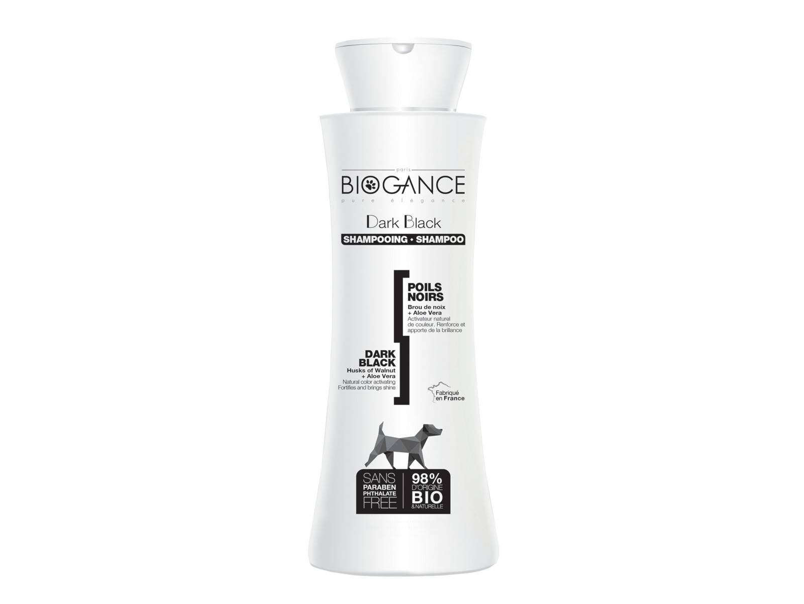 Shampooing Poils Noirs (Dark Black) Biogance 250ml