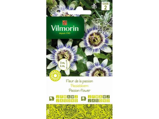 Vilmorin - Fleur de la Passion serie 2 sachet graines 0,3 g - Vilmorin - Image 3