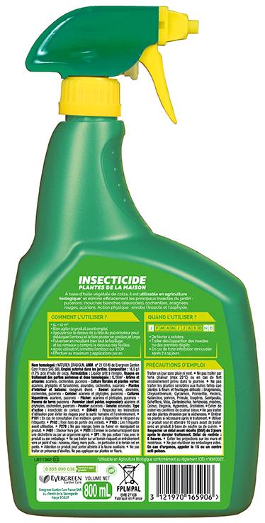 Fertiligène - Fertiligène - Insecticide Plantes De La Maison Pal 800 ml - Imagen 2