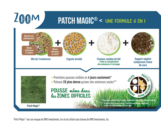 Fertiligène - Patch Magic rénovateur de gazon 4 en 1 - FERTILIGENE - Image 2