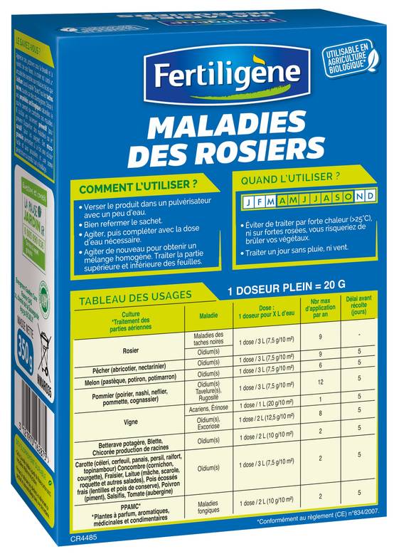Fertiligène - Fongicide Anti-Maladies Rosiers - FERTILIGENE - Image 2