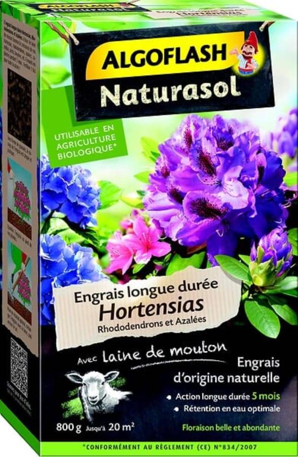 Algoflash Naturasol - Engrais granulés laine de mouton hortensias - ALGOFLASH NATURASOL