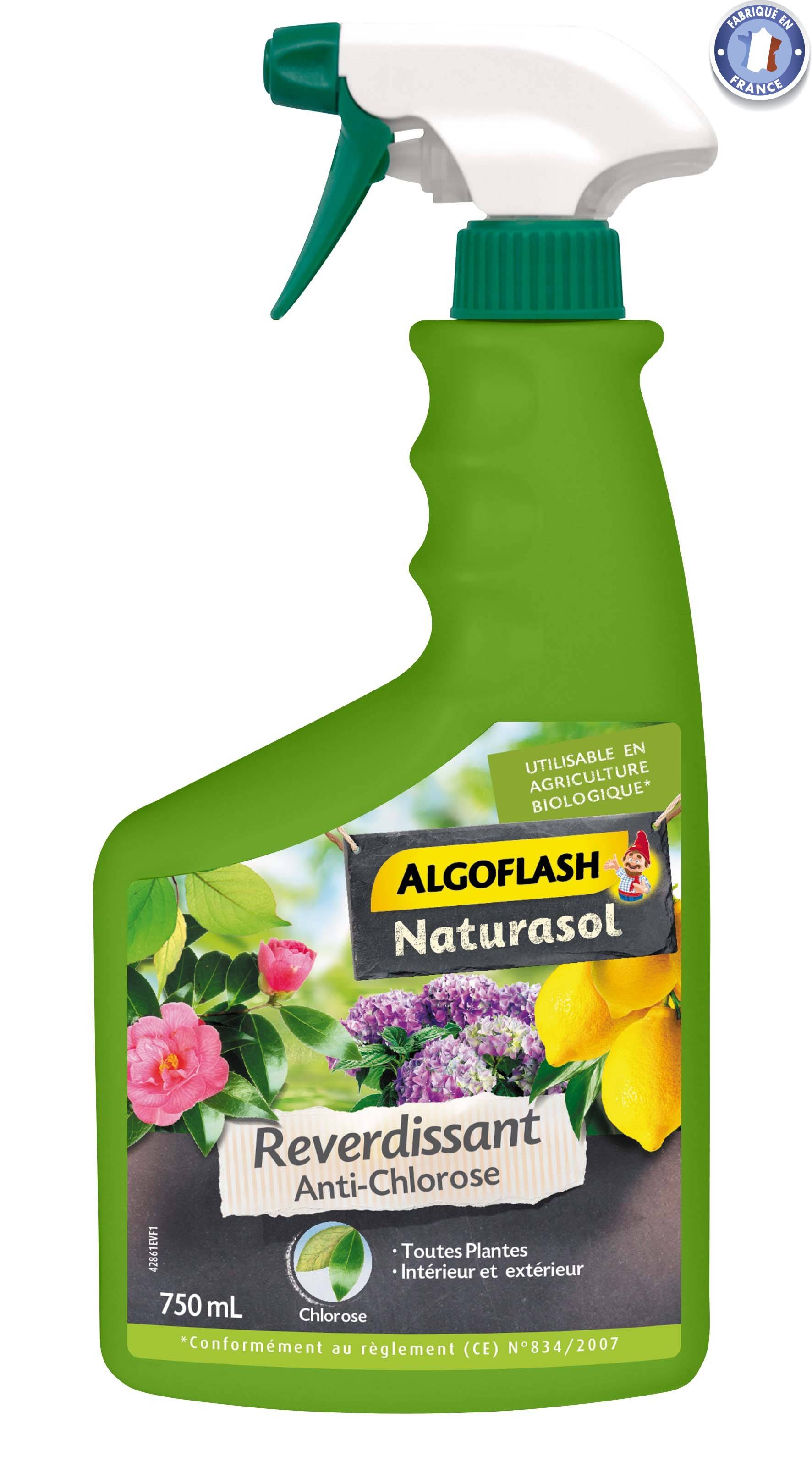 Algoflash Naturasol - Reverdeciente anti-clorosis todas las plantas 750 ml - ALGOFLASH NATURASOL - Imagen 2