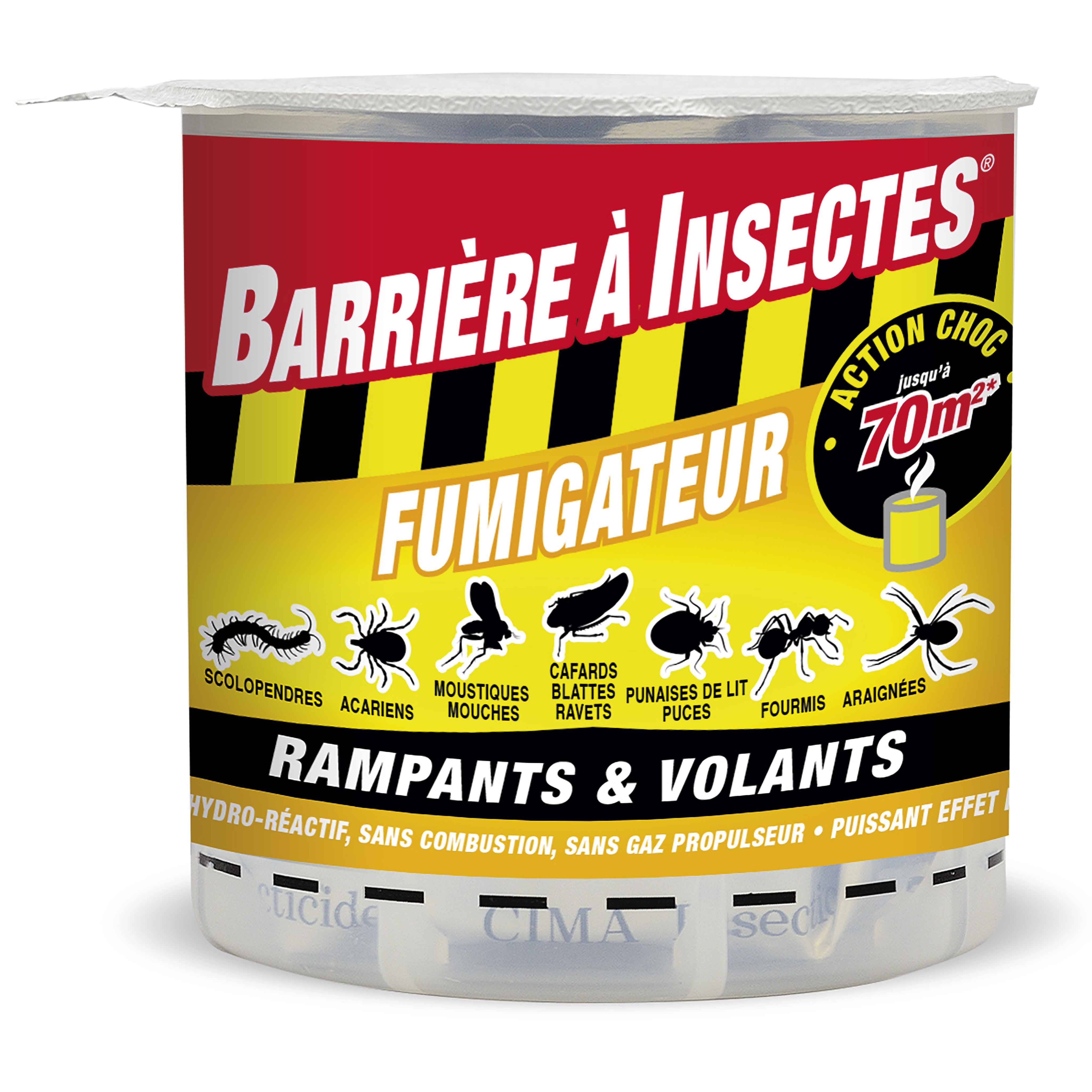 Barrière à insectes - Humo insecticida hidroreactivo para insectos voladores y rastreros 10 g - INSECT BARRIER - Imagen 3
