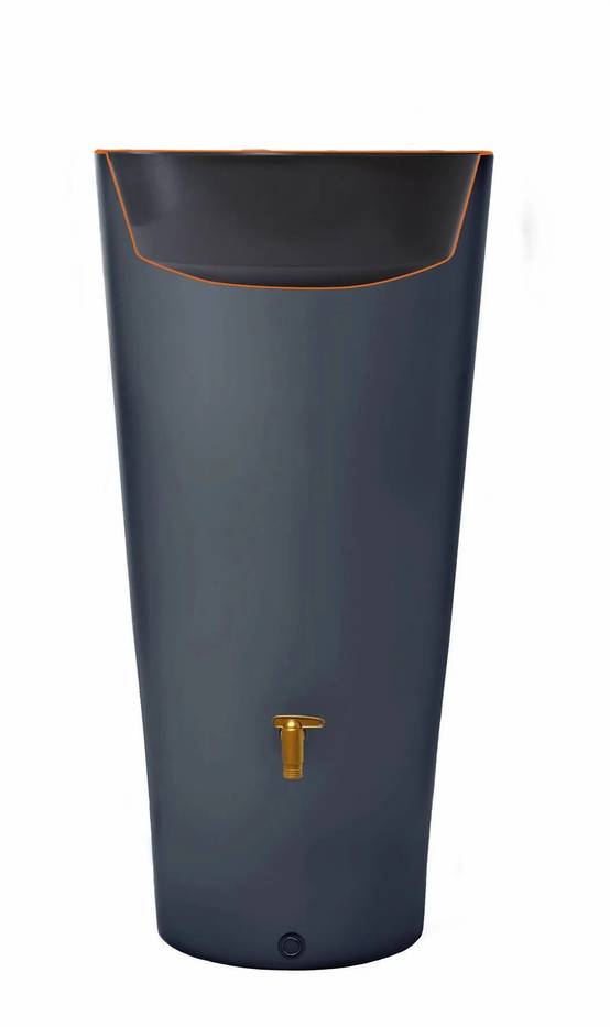 Garantia - Récupérateur d'eau pluie 220L mural bac à plante robinet inclus gris graphite Vaso 2-en-1 - GARANTIA - Image 7