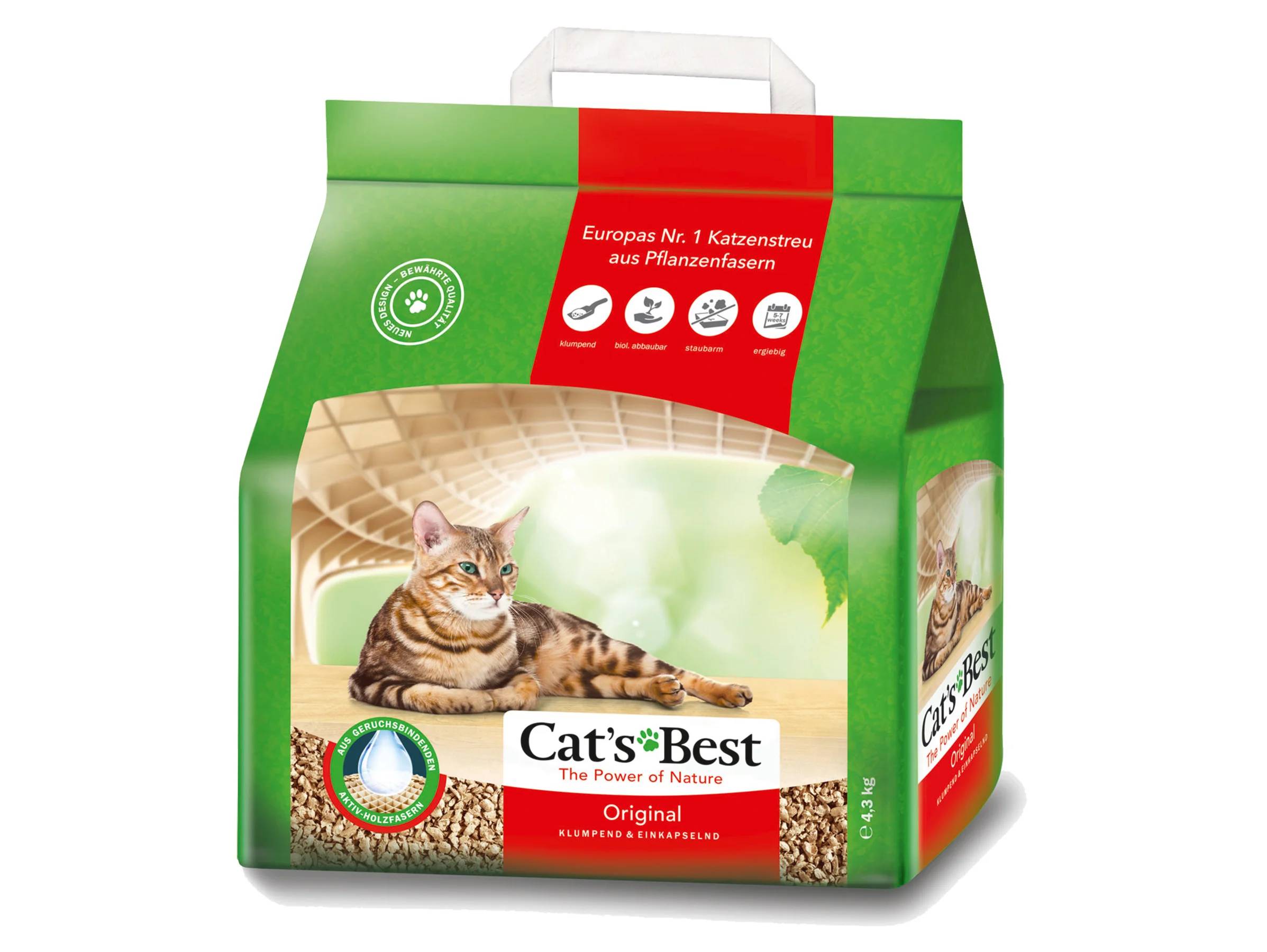 Cat's Best - Litière agglomérante Original - Méga Pack 40 l - CAT'S BEST - Image 7