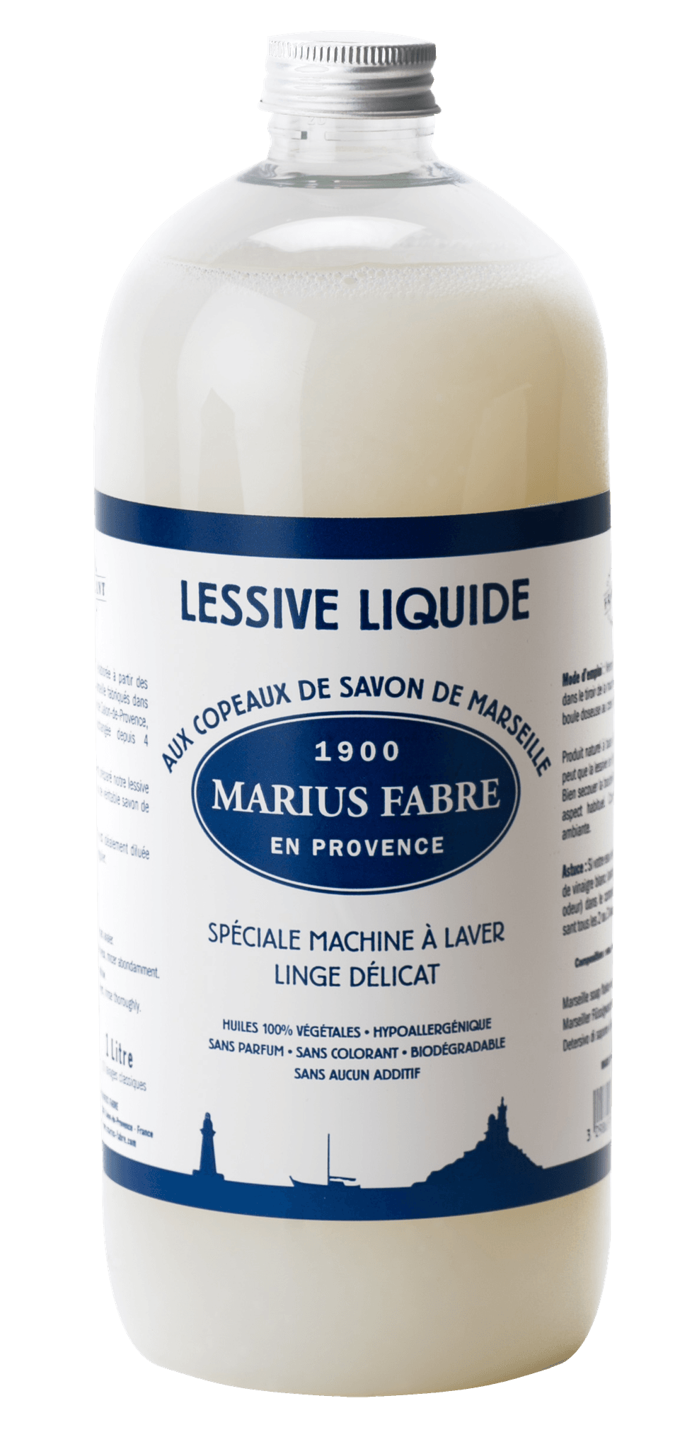 Lessive liquide aux copeaux de savon de Marseille 1 L