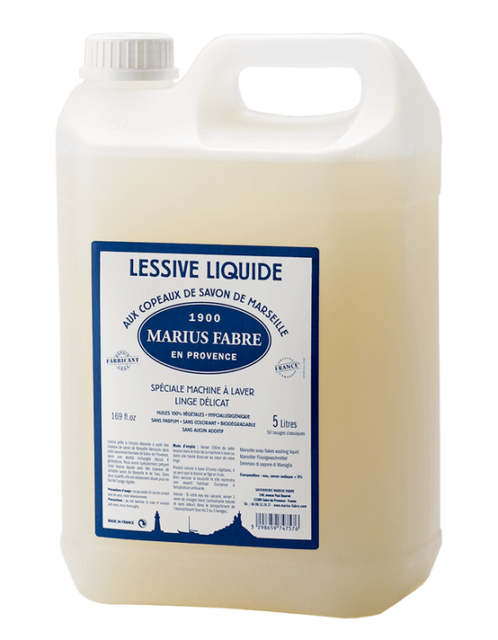 Lessive liquide aux copeaux de Savon de Marseille 5 L