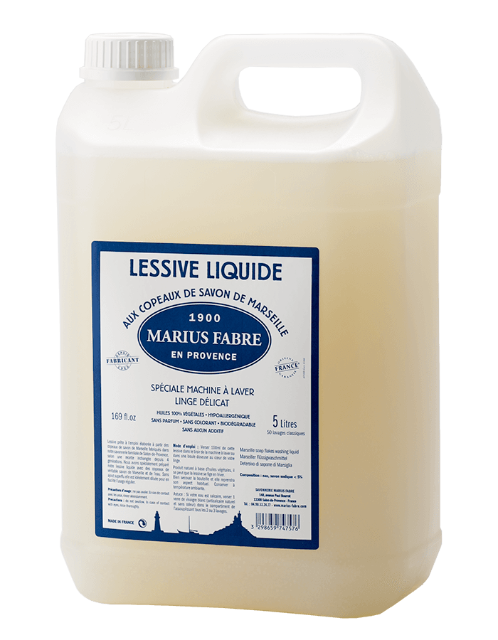 Lessive liquide aux copeaux de Savon de Marseille 5 L