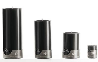 Bougies la Française - Bougie cylindrique ø7 x H15 cm noir - Imagen 2