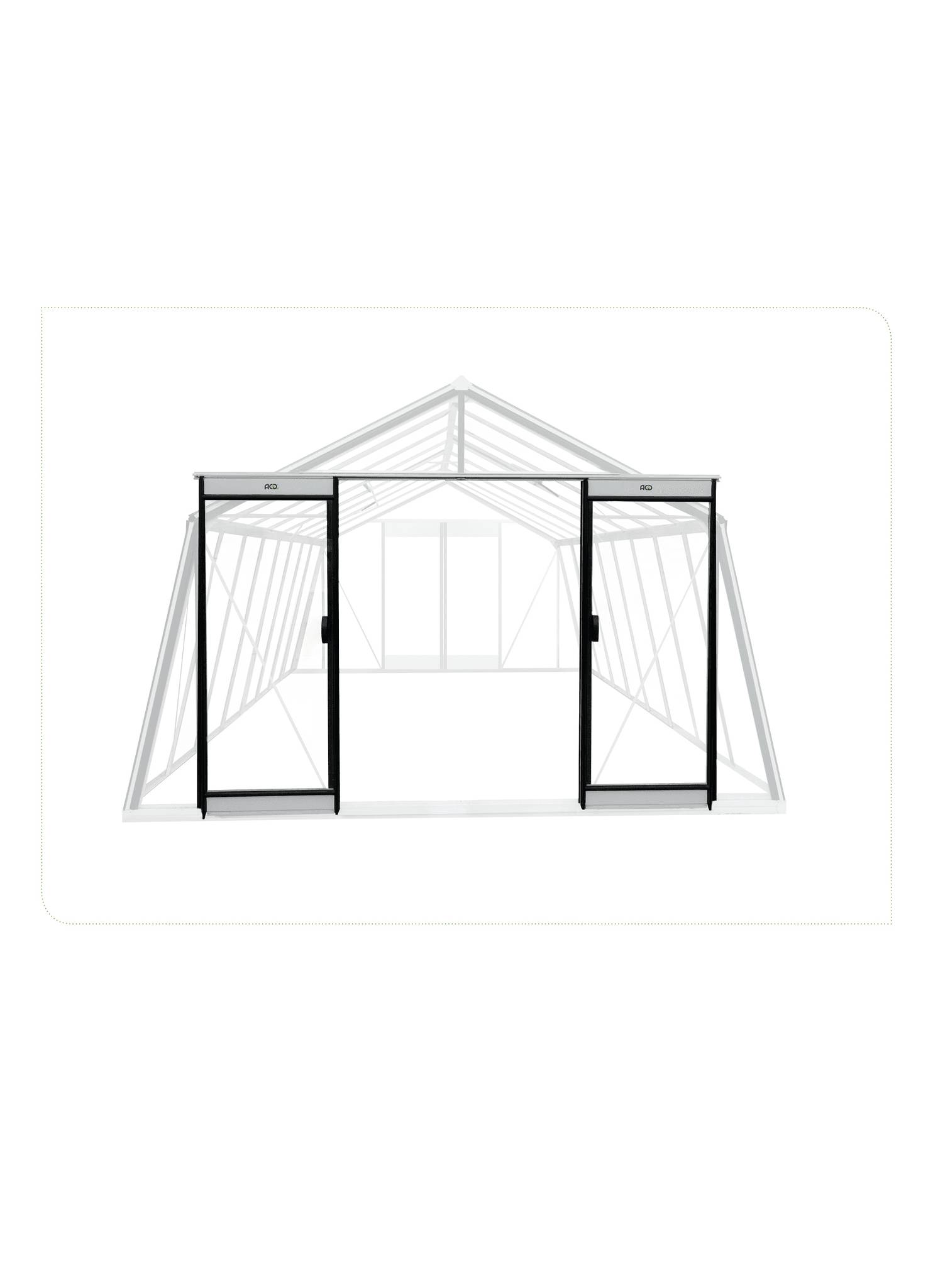ACD Pro - Porte supplémentaire SN3 aluminium - L.185,2 x l.96,7 cm - Image 2