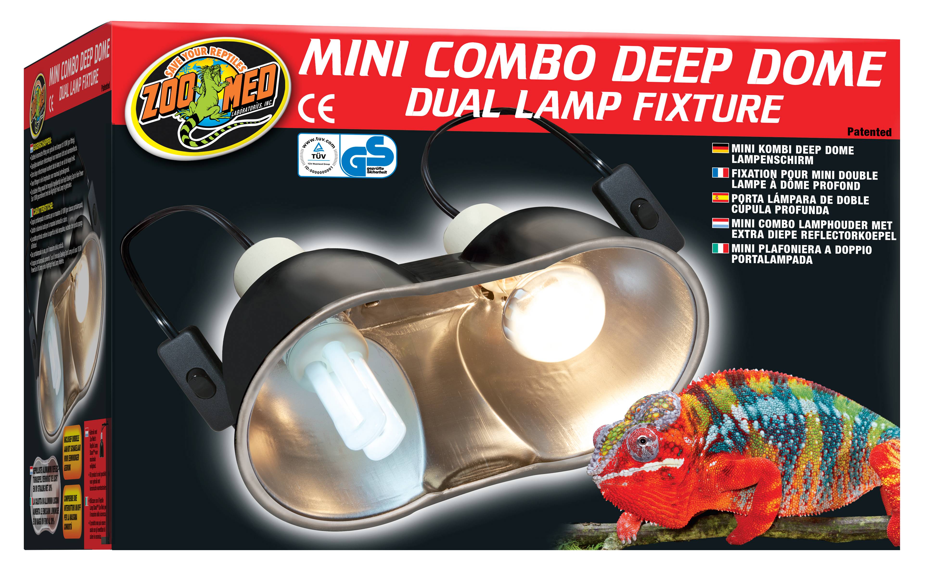 Zoomed - Refl Mini Deep 2X100W LF19 - L.27,3 x l.14,6 x H.16,5 cm