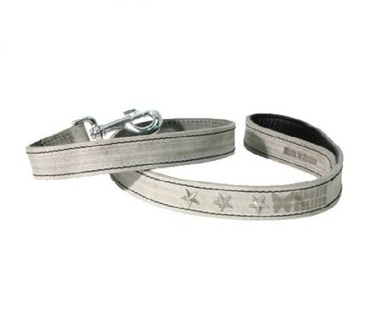 Smooz - Smooz - Laisse en cuir Montana Gris/Noir 25mm/100 cm - Image 1
