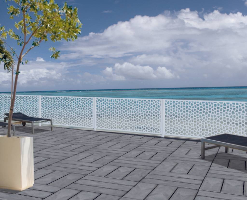 Nortène - MOSAÏC 1x2m BL x5 (Panneau) Panneaux décoratif PP Blanc 1x2m - Imagen 3