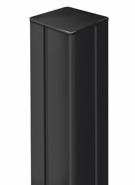 Nortène - Poteau pour panneau décoratif aluminium anthracite H 215 cm - NORTENE