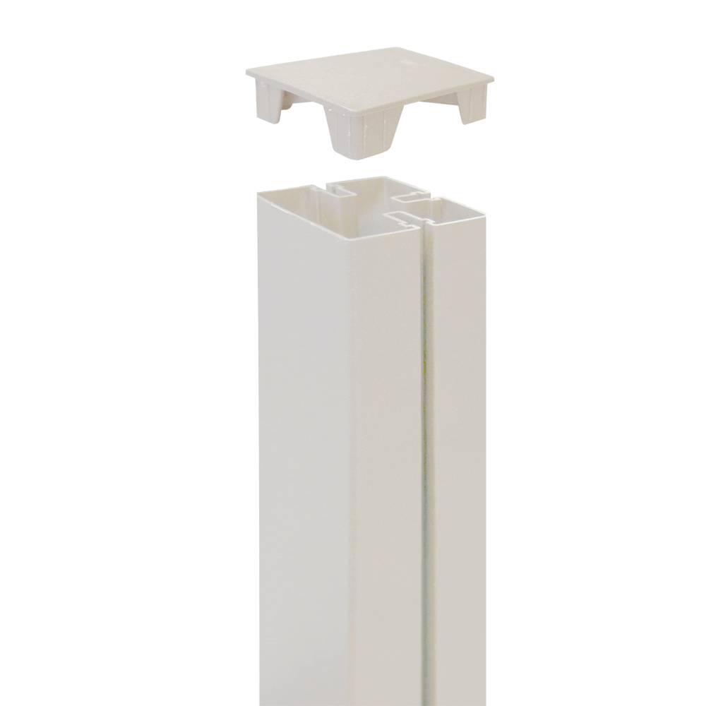 Nortène - Bouchon Poteau Polypropylène Blanc Lot de 2 - ALUPOST - Imagen 1