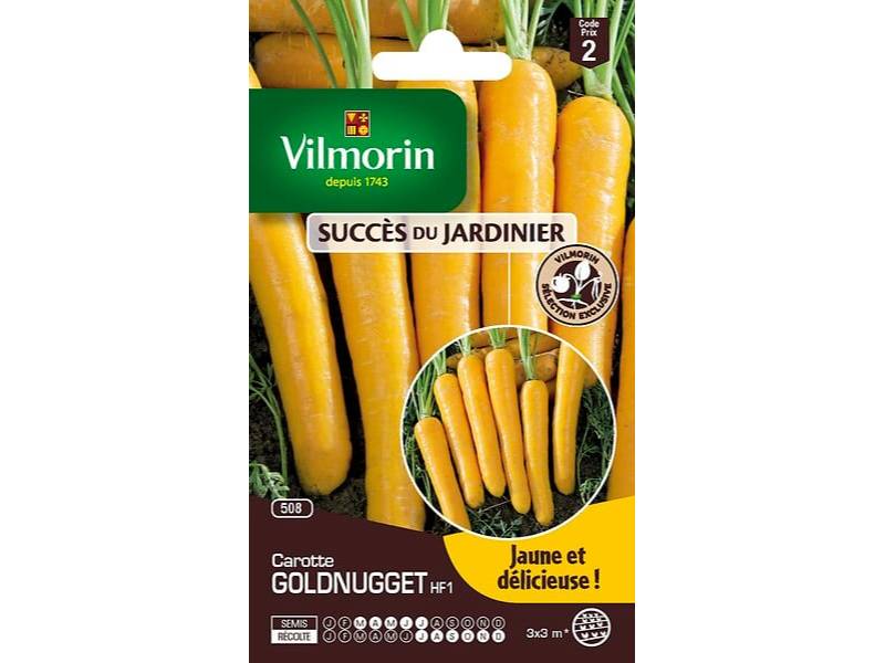 Vilmorin - Graines de carottes Goldnugget – VILMORIN - Image 1