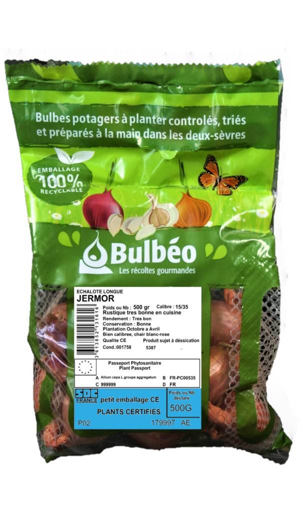 Bulbéo - Bulbes Echalote longue Jermor 15/35 500 g