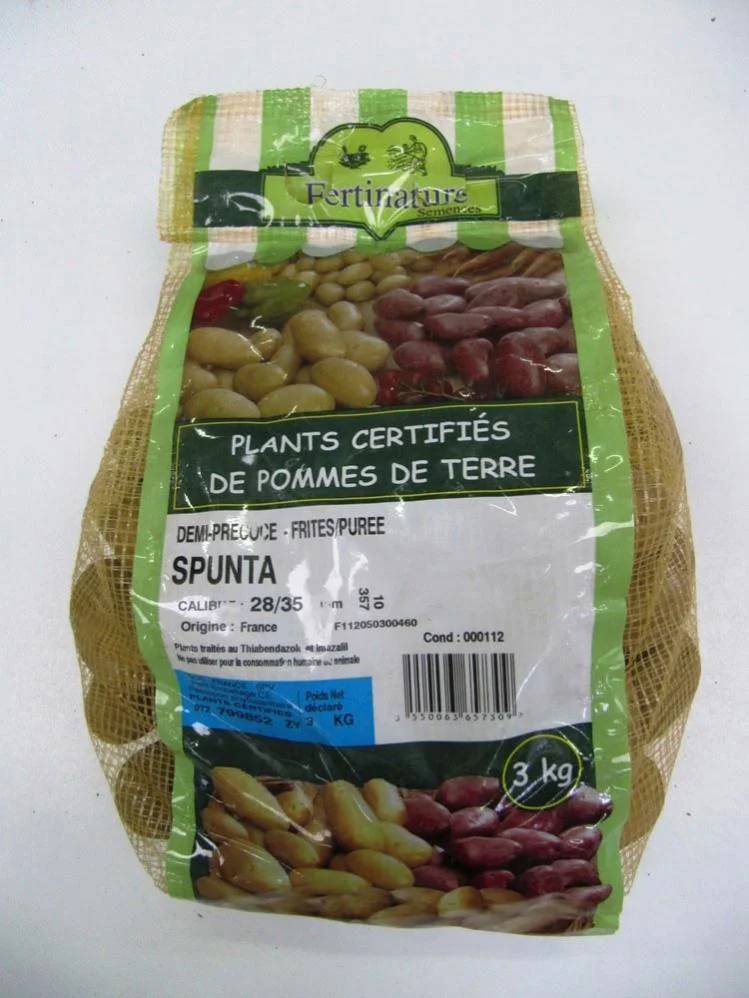 Pomme de terre Spunta sac 3 kg - FERTINATURE SARL