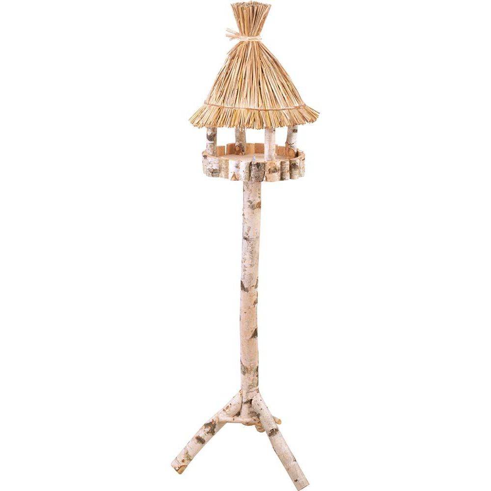 Mangeoire en bouleau rond beige H.147 cm L.41 cm P.41 cm - Best for birds - Imagen 3