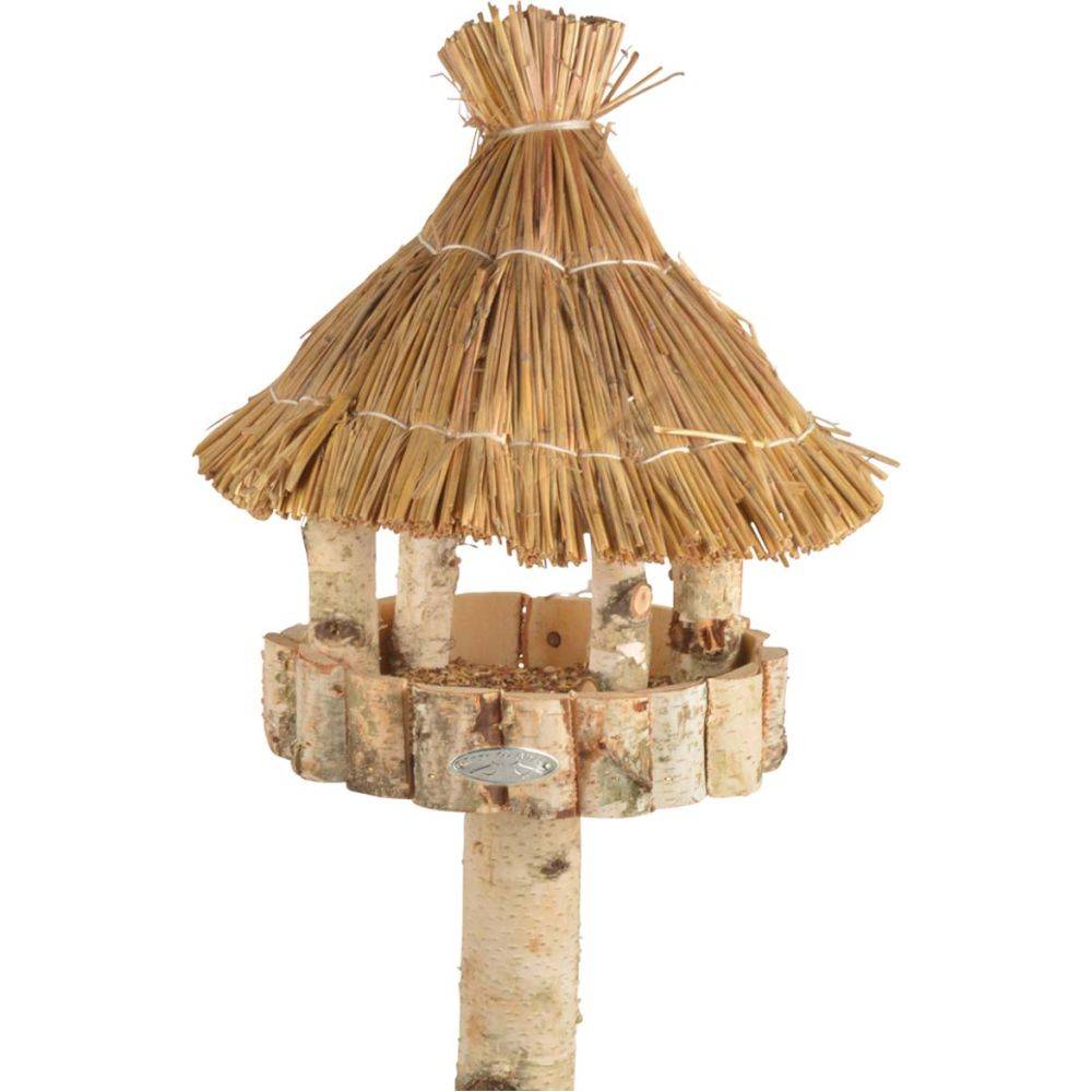 Mangeoire en bouleau rond beige H.147 cm L.41 cm P.41 cm - Best for birds