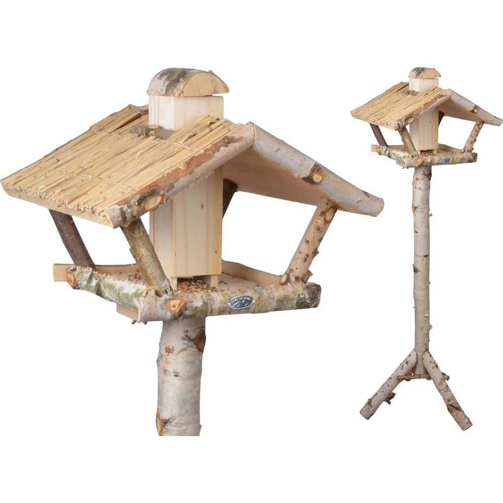 Mangeoire Sur Pied Silo Bouleau Beige L 50 cm P 42 cm H 137,5 cm - Image 4
