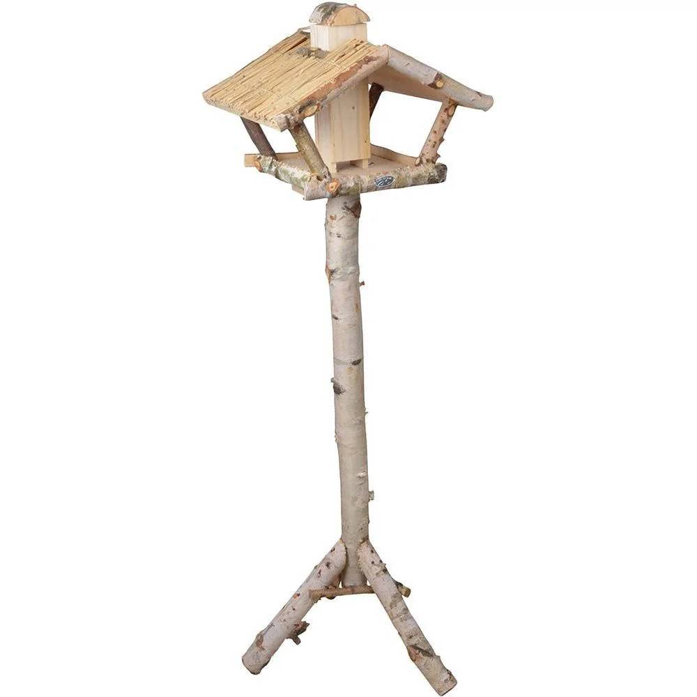 Mangeoire Sur Pied Silo Bouleau Beige L 50 cm P 42 cm H 137,5 cm - Image 3