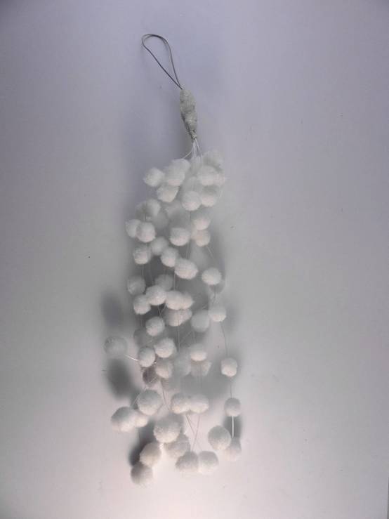 Peha - Grappe de boules de neige à suspendre - L.2 x l.9 x H.29 cm
