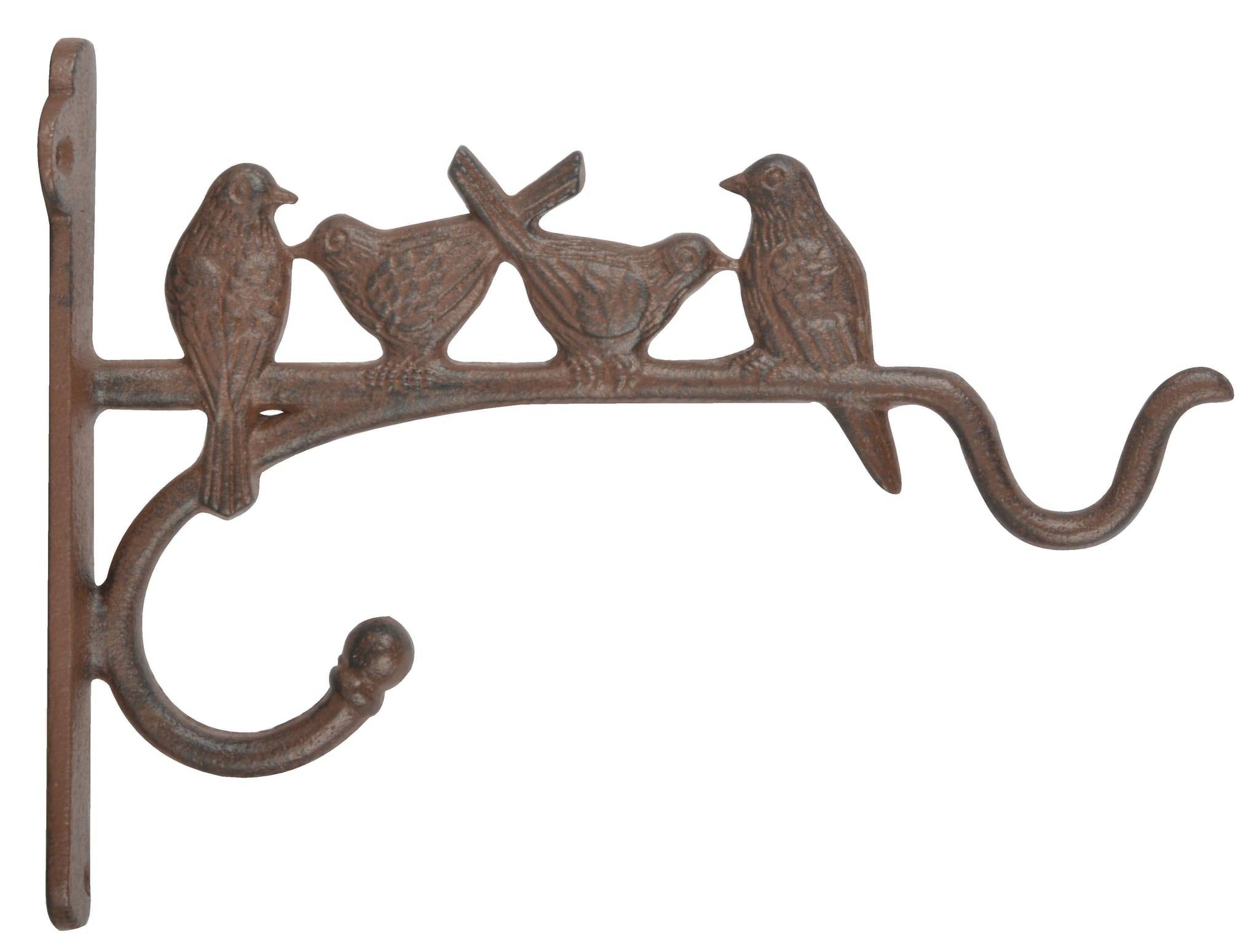 Esschert Design - Crochet Décoratif Fonte Marron – AUCUNE - Image 1