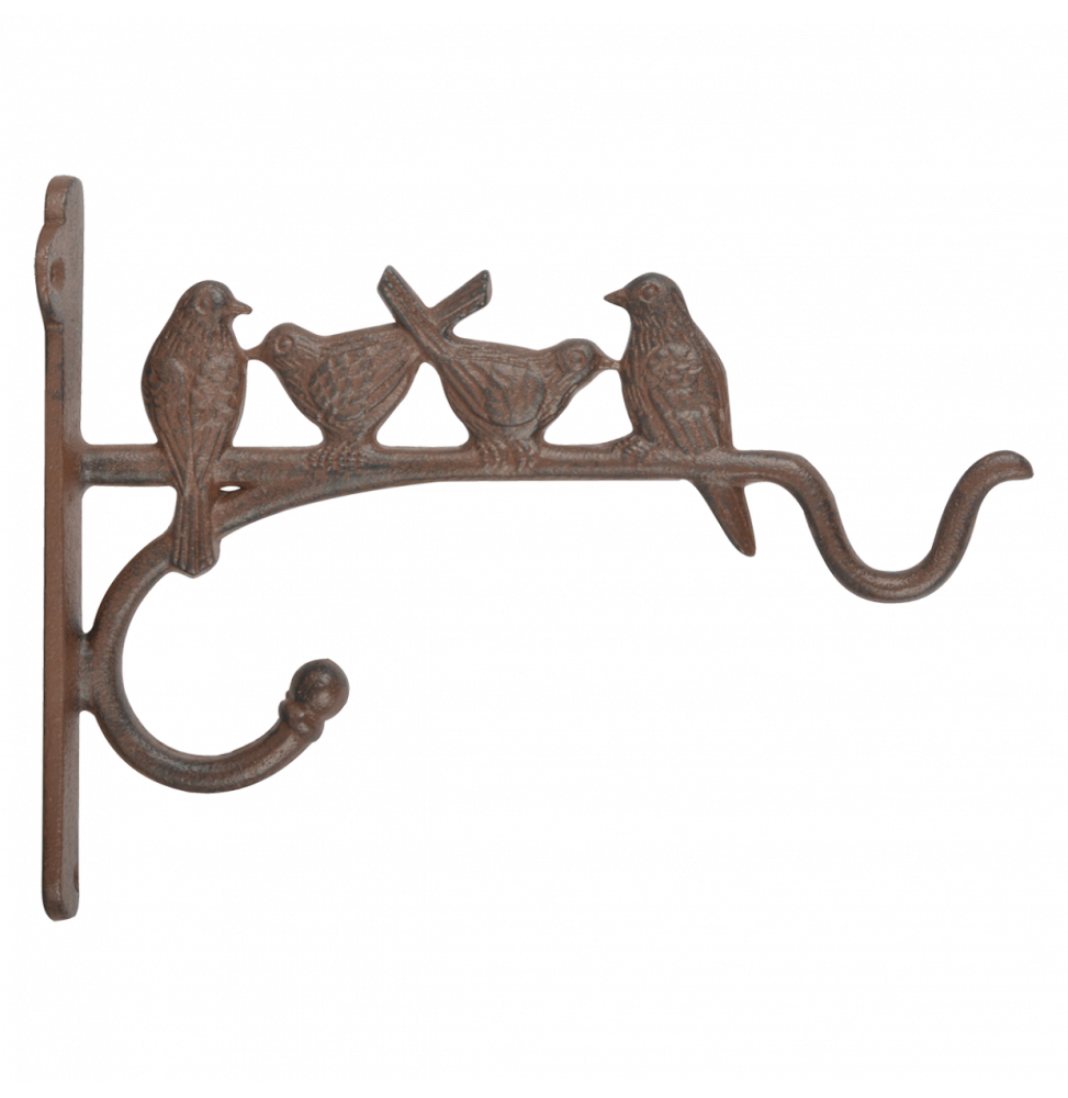 Esschert Design - Crochet Décoratif Fonte Marron – AUCUNE - Image 2