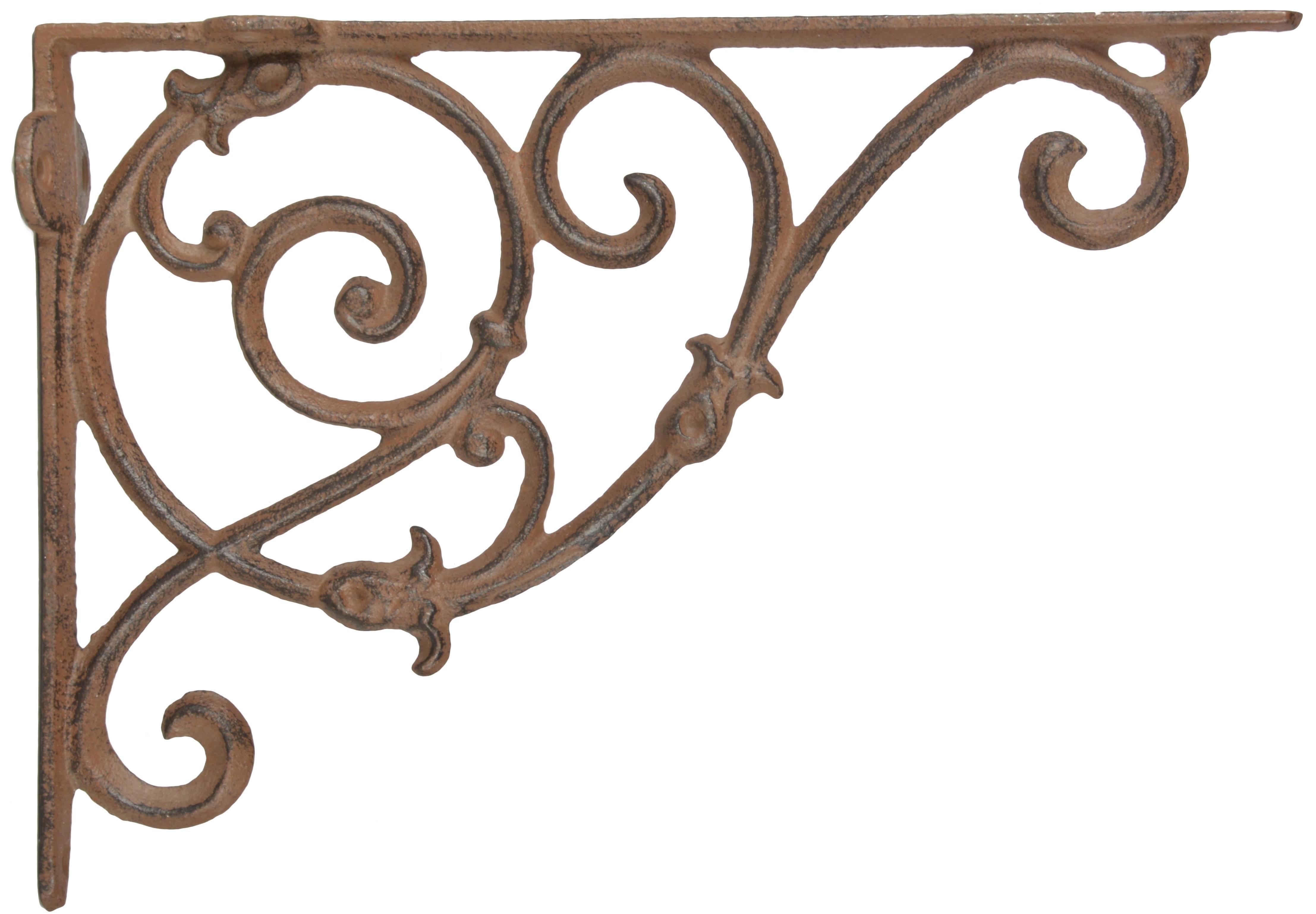 Equerre pour étagère en fonte - L.4,9 x l.27,5 x H.19,9 cm - Image 2