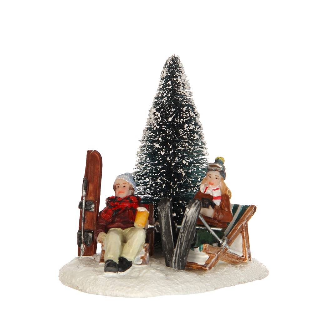 Luville - Luville - Miniature Skieur Piste Break L.7,5 x l.10 x H.10 cm