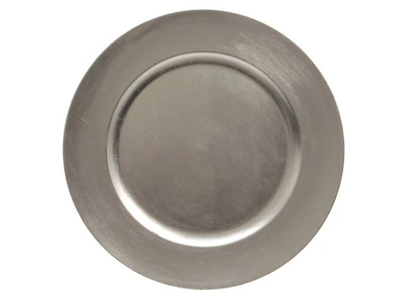 Kaemingk - Kaemingk - Dessous d'assiette décoratif plastique Argent Ø.33 cm - Image 1