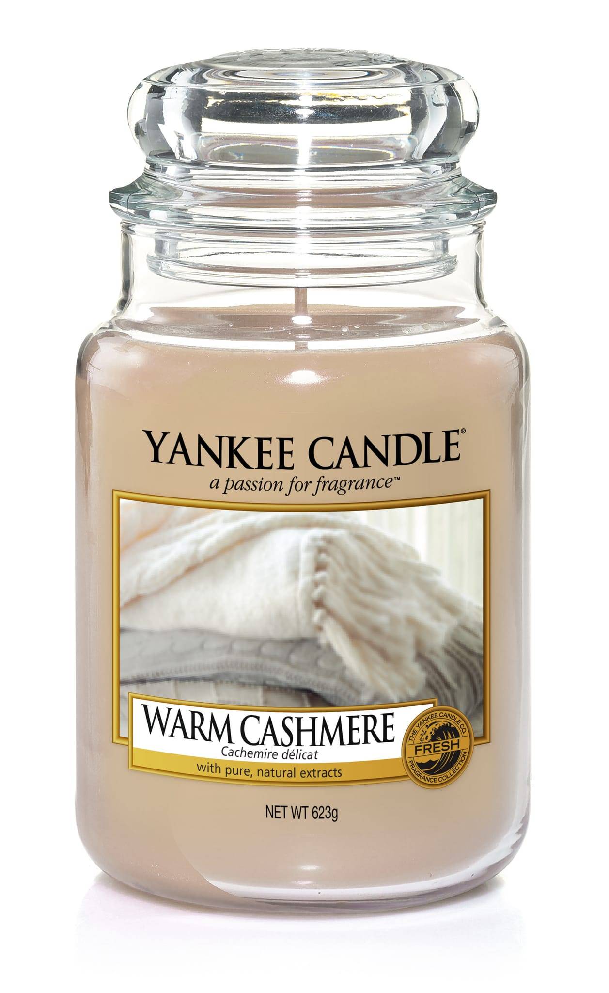Yankee Candle - Bougie Cachemire délicat - Grande jarre