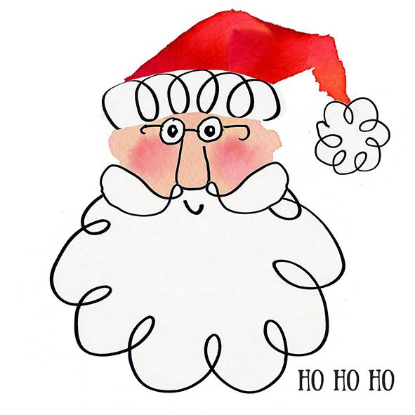 Serviette 25x25 Sir Santa