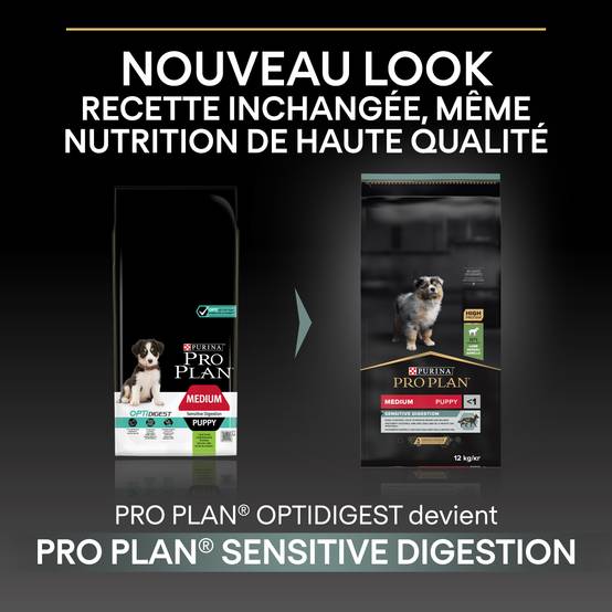 Purina Pro Plan - Croquettes chiot Medium Sensitive Skin Agneau 12 kg - PRO PLAN - Image 8