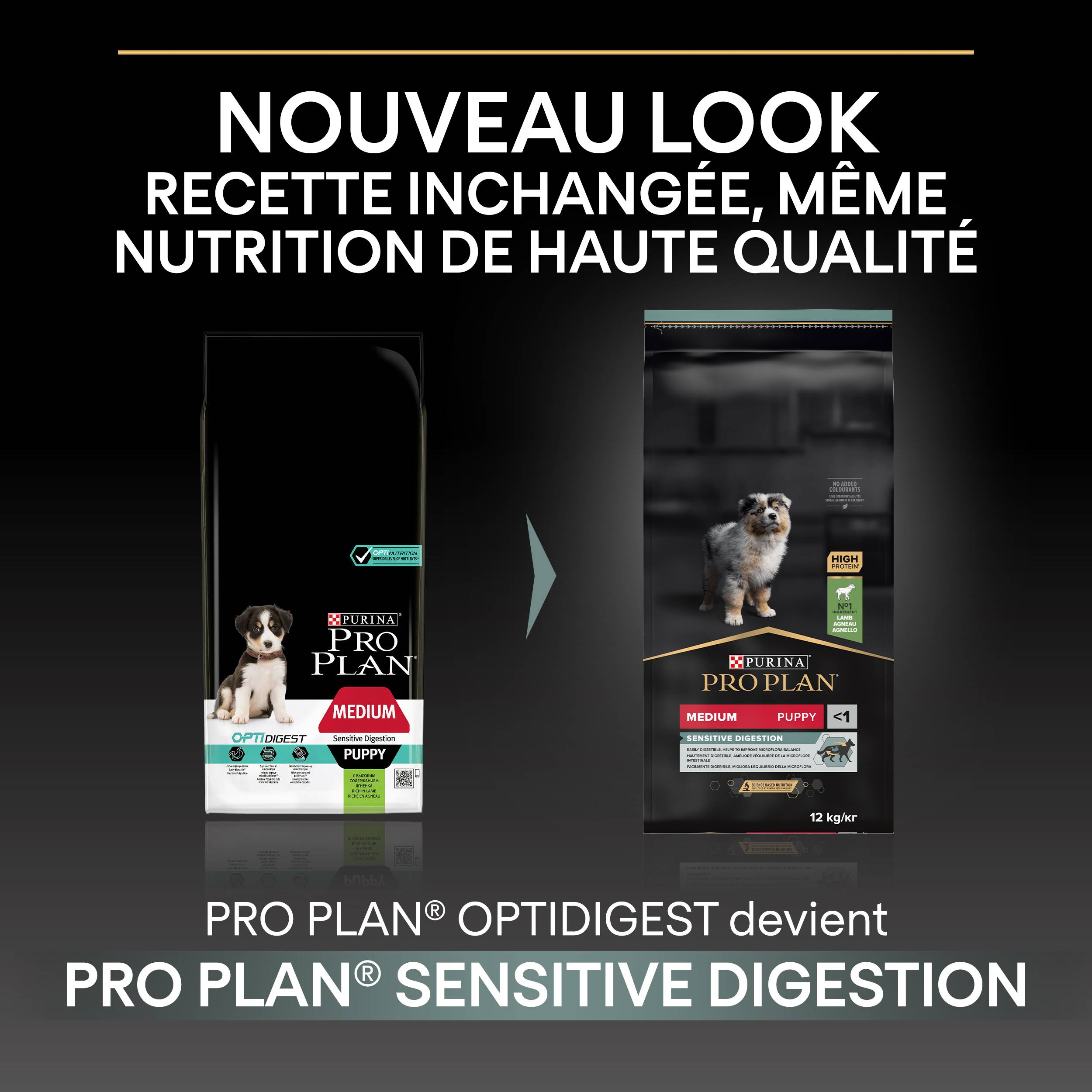 Purina Pro Plan - Croquettes chiot Medium Sensitive Skin Agneau 12 kg - PRO PLAN - Image 8